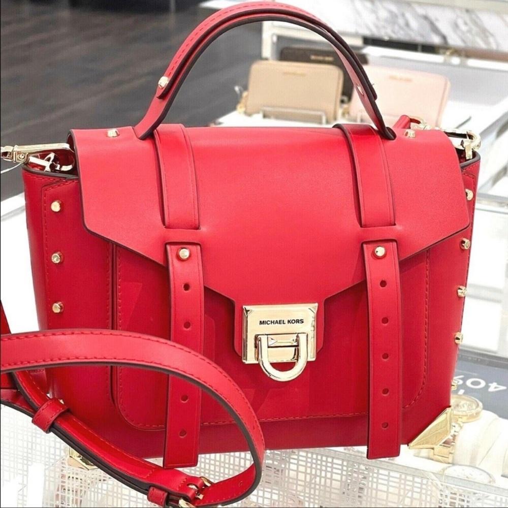 Michael kors MANHATTAN MEDIUM TH SCHOOL SATCHEL LEATHER